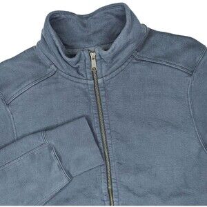 American Giant Moto Full Zip Mens Size Small Heavy Weight Sweatshirt Gray